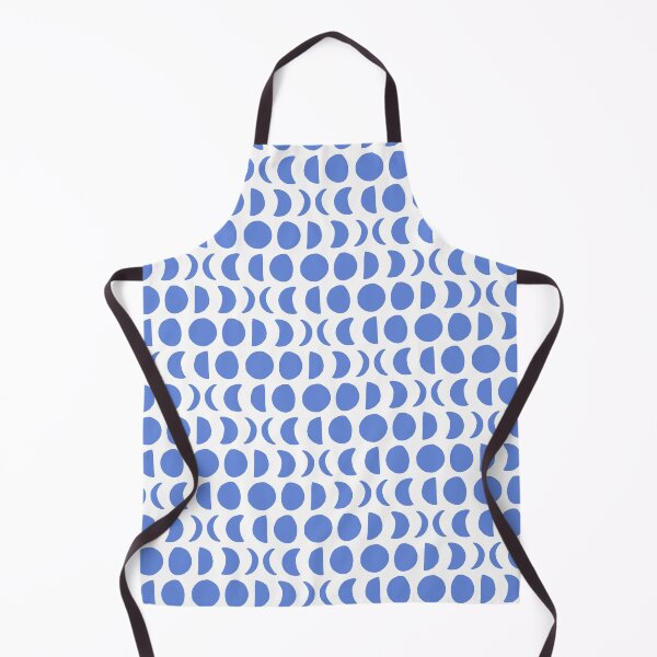 Item preview, Clear Night in Pool Water - Block print moon phase pattern designed and sold by wildhunt.