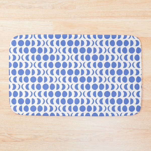 Item preview, Clear Night in Pool Water - Block print moon phase pattern designed and sold by wildhunt.