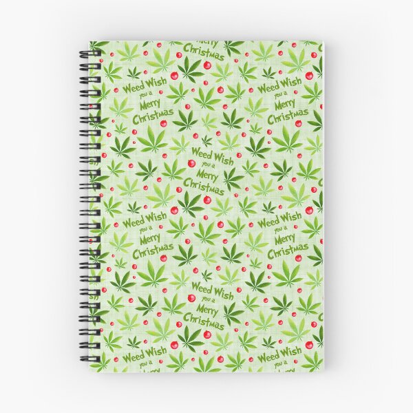 Item preview, Weed Wish You a Merry Christmas Humorous Marijuana Wishes designed and sold by KrisInStitches.