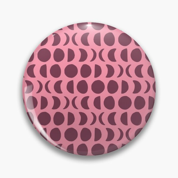 Item preview, Clear Night in Rose Glasses - Block print moon phase pattern designed and sold by wildhunt.