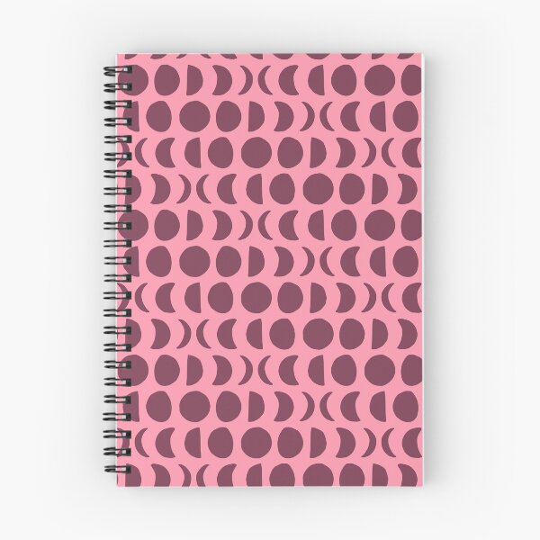 Item preview, Clear Night in Rose Glasses - Block print moon phase pattern designed and sold by wildhunt.