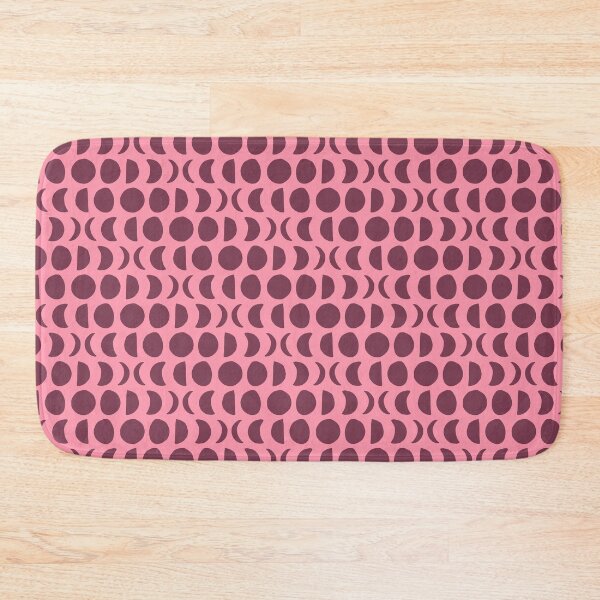 Item preview, Clear Night in Rose Glasses - Block print moon phase pattern designed and sold by wildhunt.