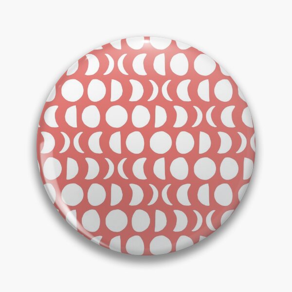Item preview, Clear Night in Tangy - Block print moon phase pattern designed and sold by wildhunt.