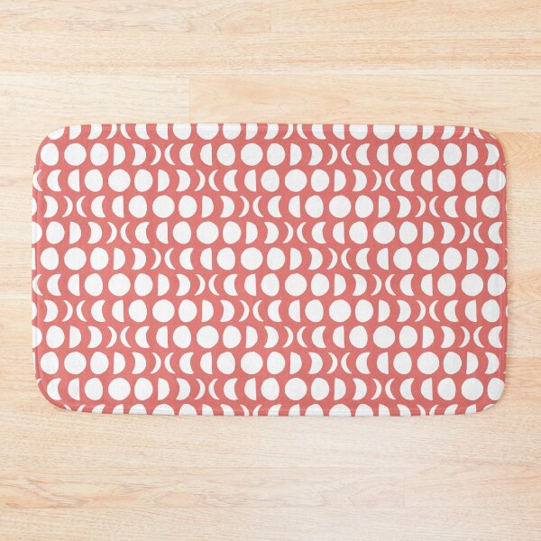 Item preview, Clear Night in Tangy - Block print moon phase pattern designed and sold by wildhunt.