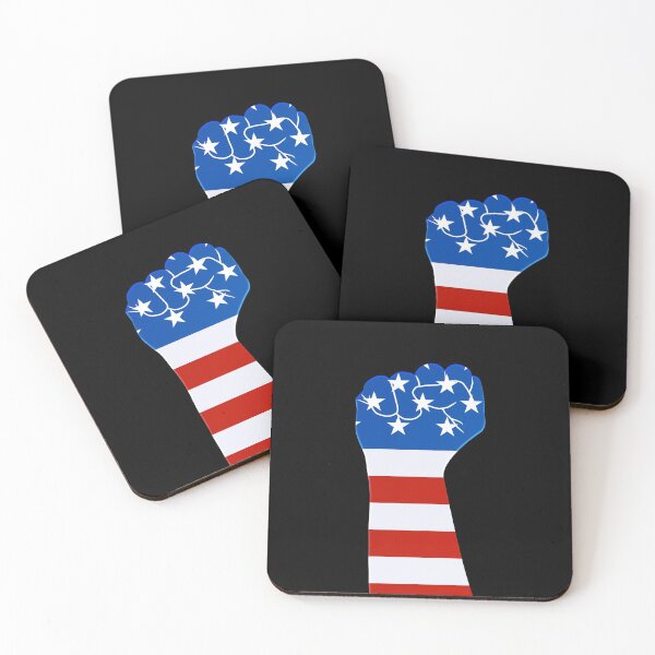 Artikelvorschau, Amerikanische Flagge in Chromhand entworfen und verkauft von vilma3000.