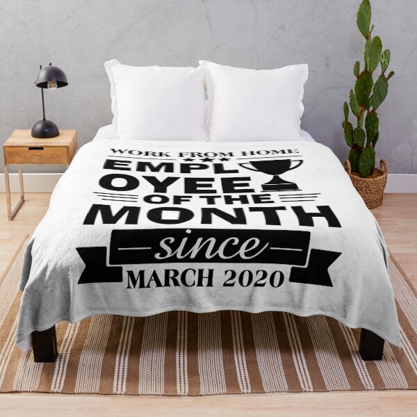 Item preview, Funny Work From Home Employee Of The Month Since March 2020 Award designed and sold by thecooltable.