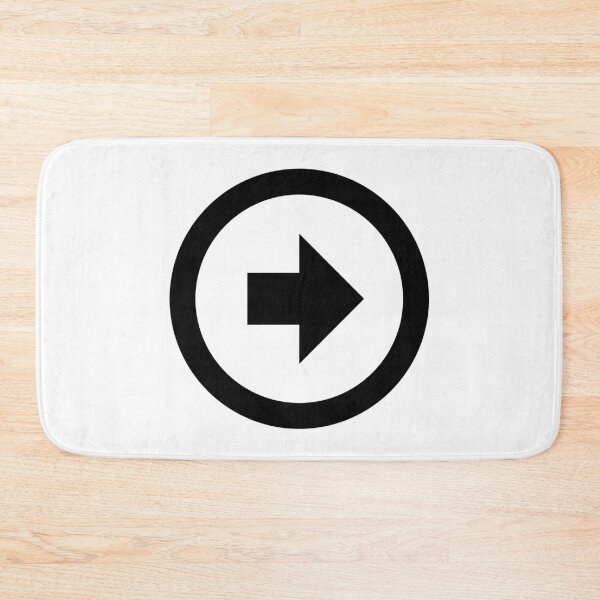 Item preview, MDI Arrow Right Bold Circle Outline designed and sold by GnarlyFurtardo.