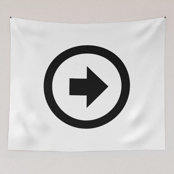 Item preview, MDI Arrow Right Bold Circle Outline designed and sold by GnarlyFurtardo.