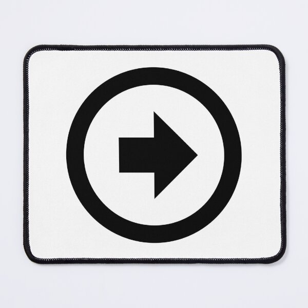 Item preview, MDI Arrow Right Bold Circle Outline designed and sold by GnarlyFurtardo.