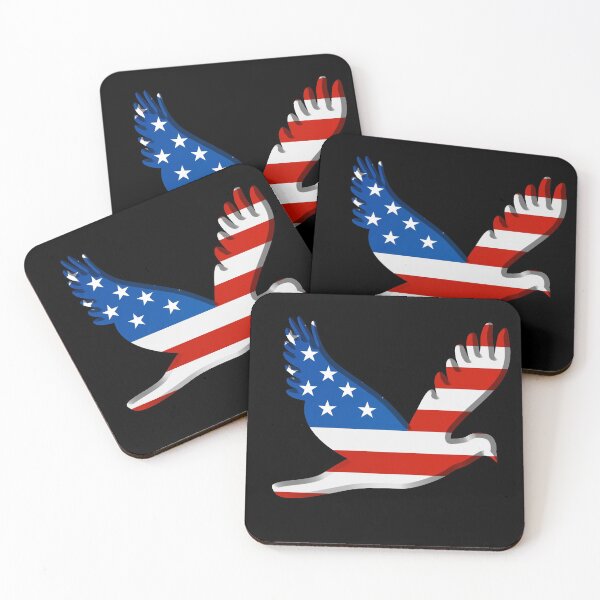 Item preview, American flag, in chrome bird designed and sold by vilma3000.