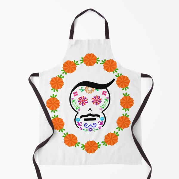 Item preview, Mexican Calaverita (Skull) with Mustache designed and sold by mixMixtli.