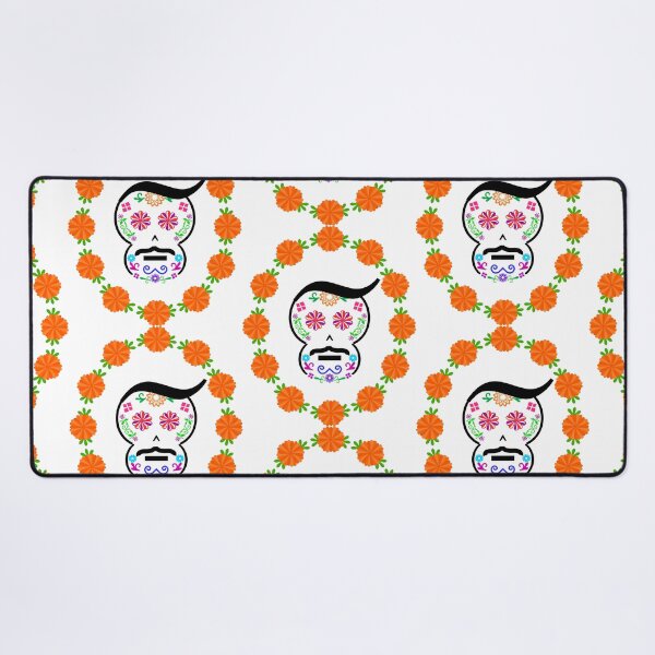 Item preview, Mexican Calaverita (Skull) with Mustache designed and sold by mixMixtli.