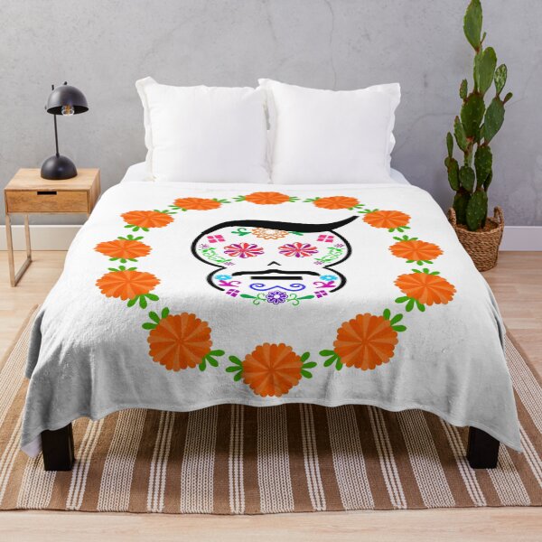 Item preview, Mexican Calaverita (Skull) with Mustache designed and sold by mixMixtli.