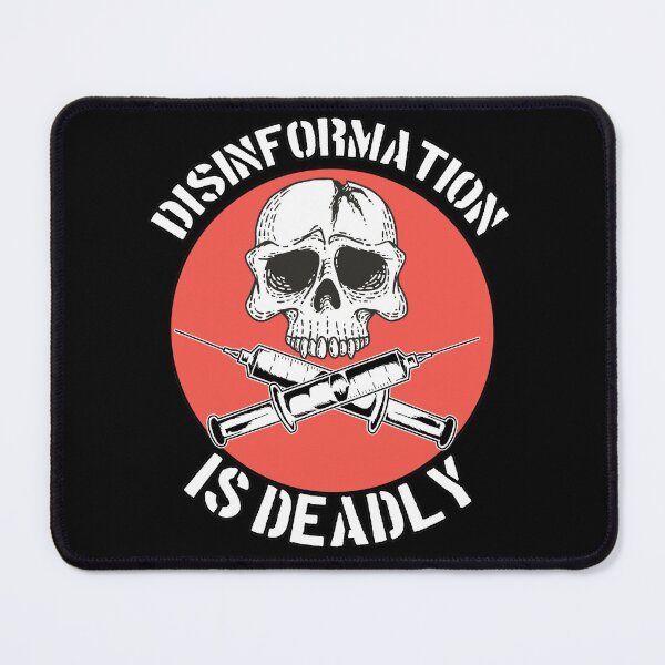 Item preview, Disinformation is Deadly Skull and Crossbones designed and sold by funnytshirtemp.