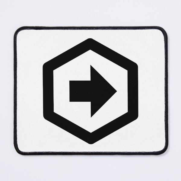 Item preview, MDI Arrow Right Bold Hexagon Outline designed and sold by GnarlyFurtardo.