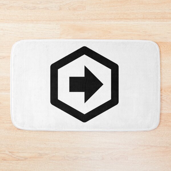 Item preview, MDI Arrow Right Bold Hexagon Outline designed and sold by GnarlyFurtardo.