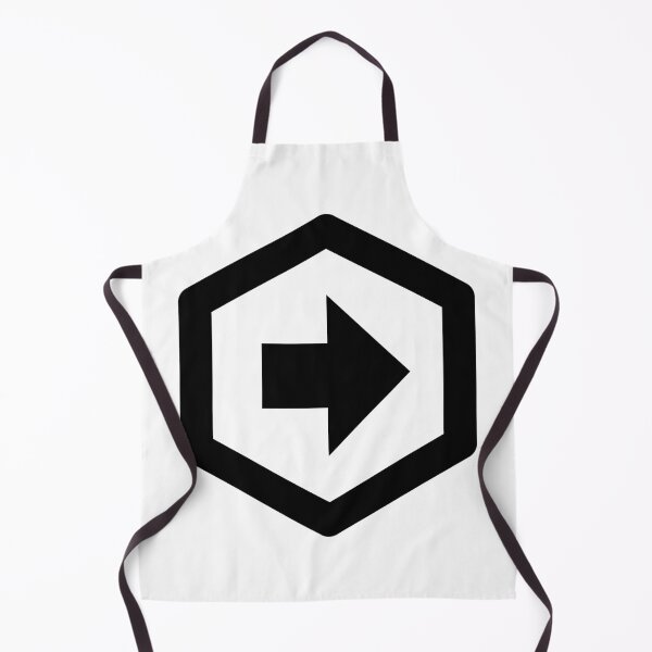 Item preview, MDI Arrow Right Bold Hexagon Outline designed and sold by GnarlyFurtardo.