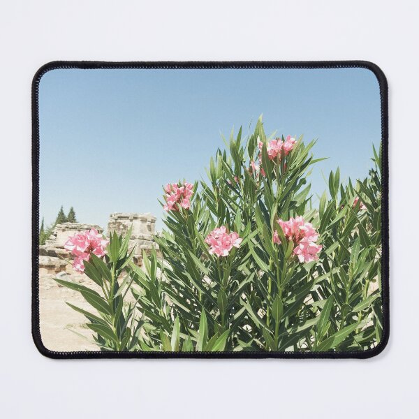 Item preview, Sunny green bush with pink flowers designed and sold by SunriseAndHoney.