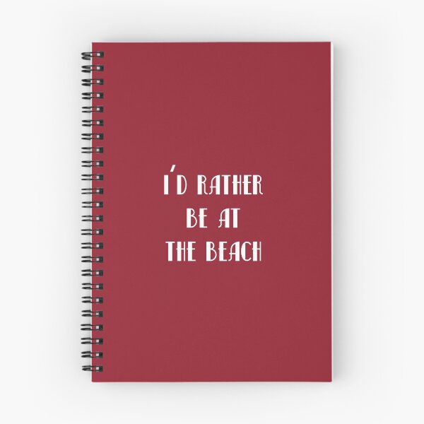 Item preview, I'd Rather Be At The Beach - Red designed and sold by LifeboatDesign.