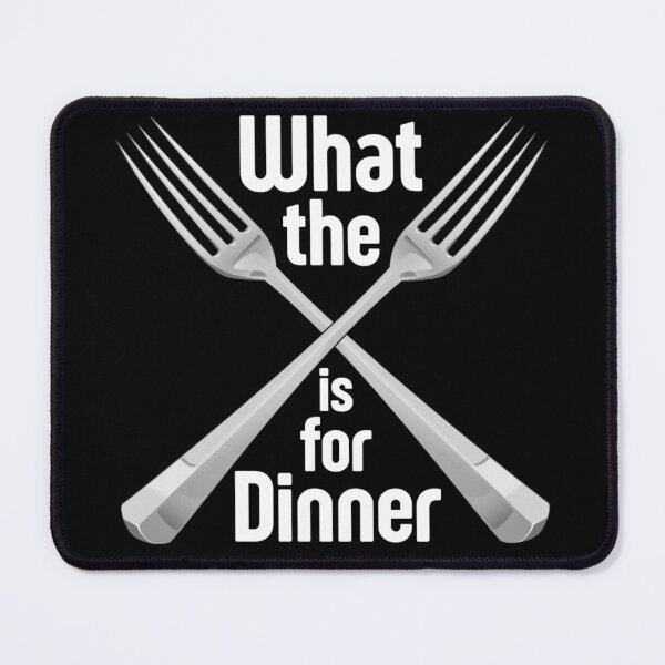 Item preview, What The Fork Is For Dinner - Funny Kitchen Saying designed and sold by Sonatablue.