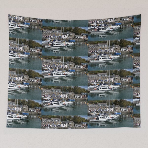 Item preview, Boats At  Padstow Harbour Cornwall UK designed and sold by lynn carter.