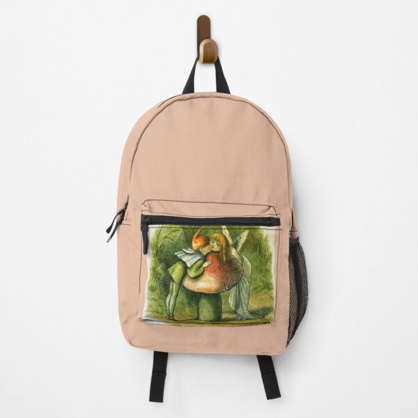 Item preview, Cute Kissing Whimsical Fairies On a Mushroom Vintage Artwork designed and sold by Bellathewilde.