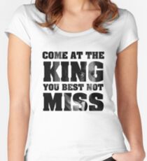 Omar Little - The Wire - Come at the king Women's Fitted Scoop T-Shirt