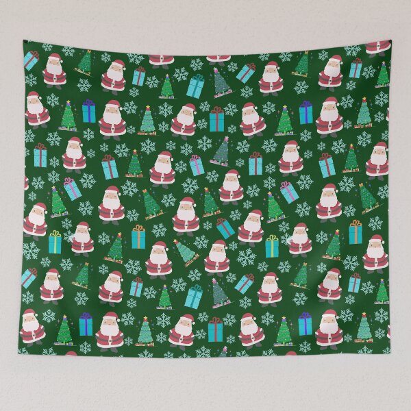 Item preview, Santa Claus Christmas Tree and Presents Merry Christmas kids christmas t-shirts christmas cards designed and sold by Orchyd.