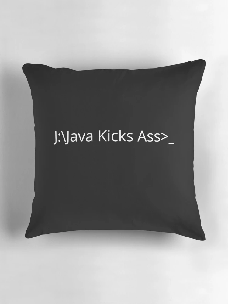 Thumbnail 3 of 4, Pillow, Computer Geek Java Kicks Ass designed and sold by ComputerGeeksTs.