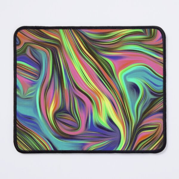 Vista previa del artículo con la obra «Ondas abstractas psicodélicas», diseñado y vendido por Ksaavet.
