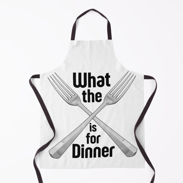 Item preview, What The Fork Is For Dinner - Funny Kitchen Saying - Feeding Time designed and sold by Sonatablue.