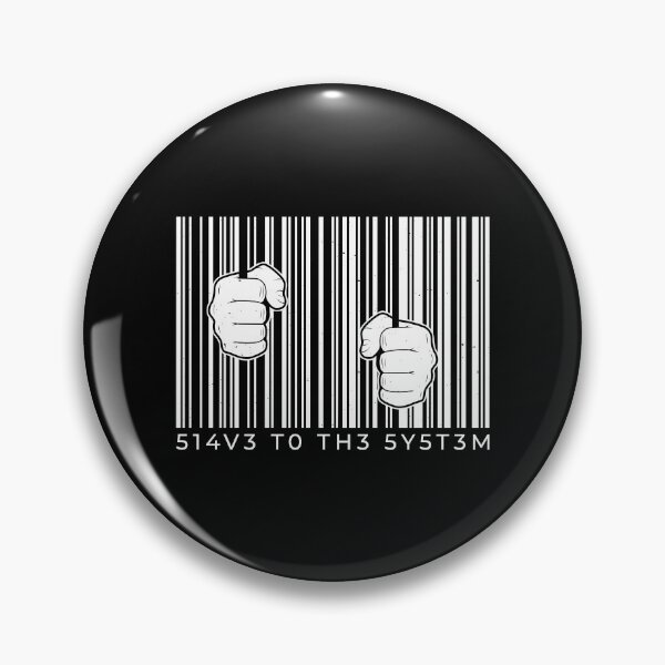 Item preview, Barcode Slave to the System Technology Design designed and sold by HiFiTees.