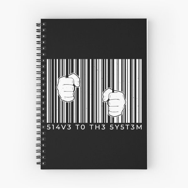 Item preview, Barcode Slave to the System Technology Design designed and sold by HiFiTees.