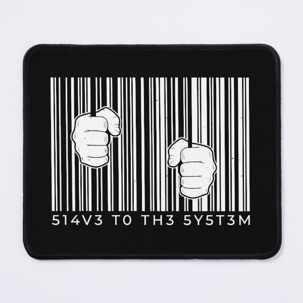 Item preview, Barcode Slave to the System Technology Design designed and sold by HiFiTees.