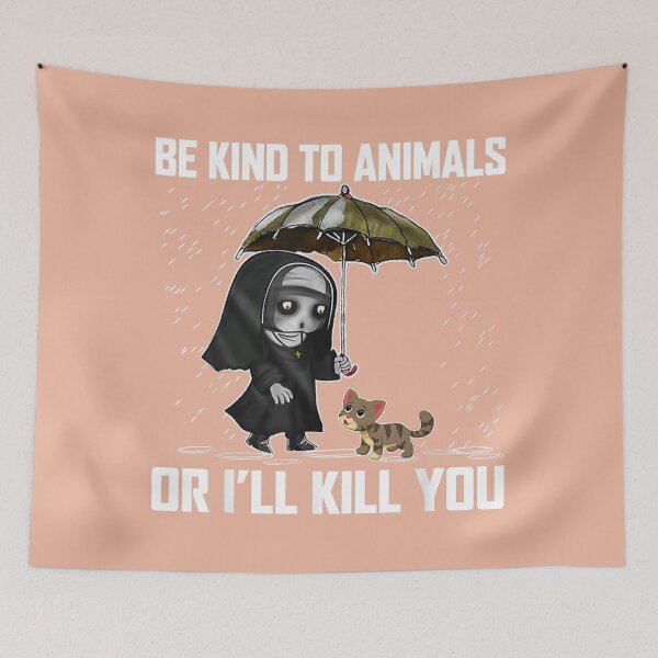 Item preview, Cat Be Kind To Animals Or I'll Kill You  designed and sold by OloriHeritage.