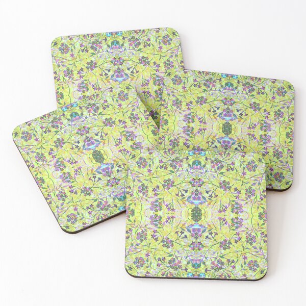 Item preview, Jasmine by William Morris - Faded Yellow Green Purple Floral Vintage Pattern Variation designed and sold by PatternPerfect.