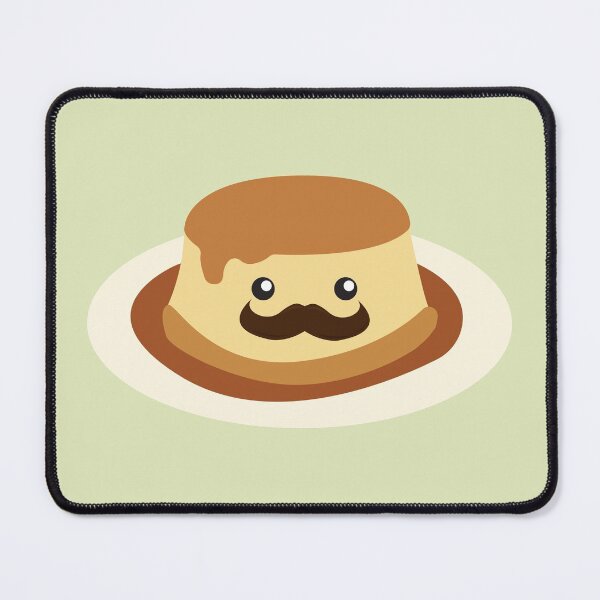 Item preview, Cute and funny Mustachioed Flan designed and sold by Hedgie Designs.