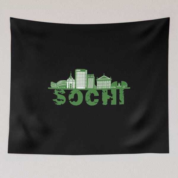 Item preview, Sochi Skyline Fan Vacation Travel Motif designed and sold by Merchandiser099.