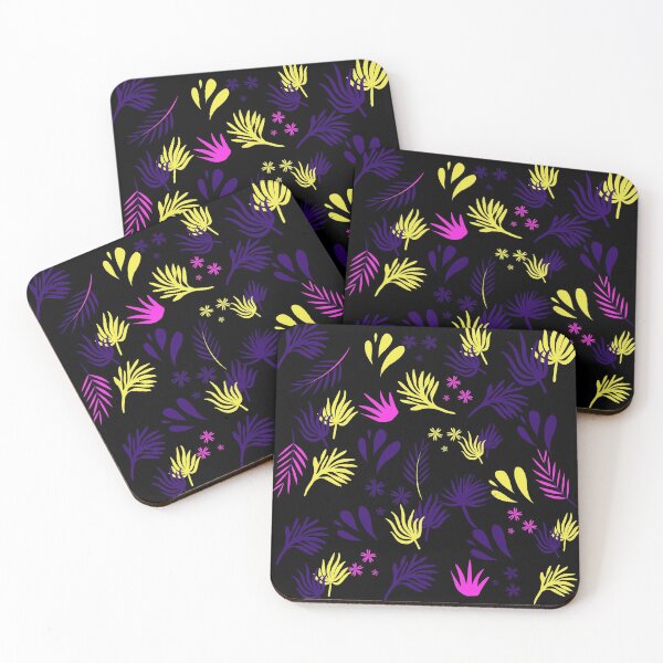 Item preview, Caravan Accessories in Abstract leaves in a black gorgeous leafy floral pattern designed and sold by Fionamyles.
