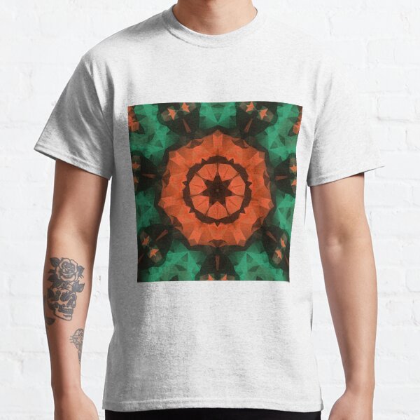 Kaleidoscopic polygonal pattern. Abstract background Classic T-Shirt