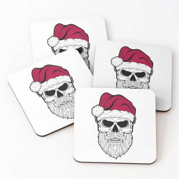 Item preview, Creepy Christmas Skull Santa Claus designed and sold by Grimble Scribbs.