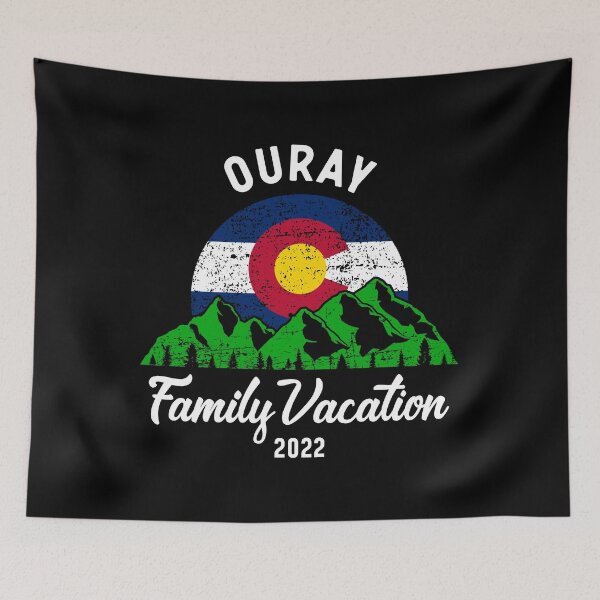 Item preview, Mountain Colorado Flag Ouray Family Vacation 2022 design designed and sold by jakehughes2015.
