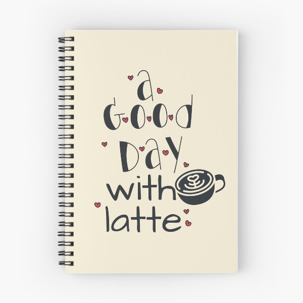 Item preview, A Good Day with Latte -  Cute Cool Cup of Coffee With Hearts Illustration  designed and sold by Prince - Bestseller ★★★★★.