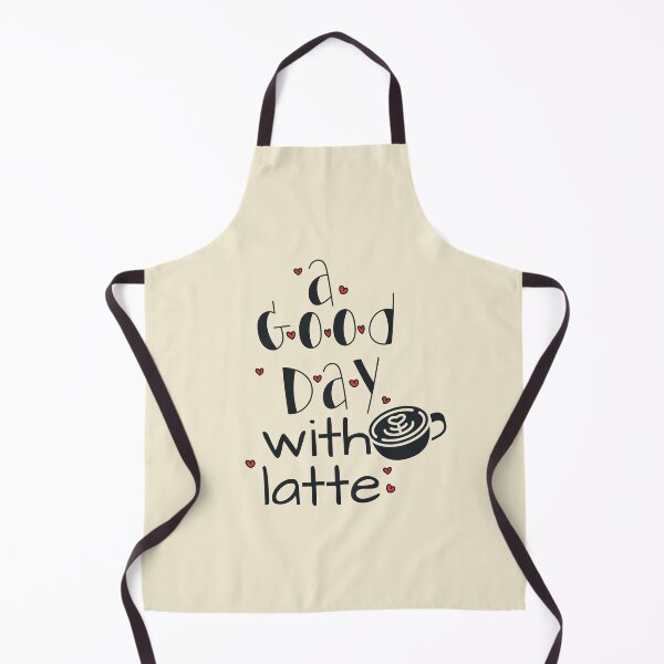 Item preview, A Good Day with Latte - Cute Cool Cup of Coffee With Hearts Illustration designed and sold by Prince - Bestseller ★★★★★.
