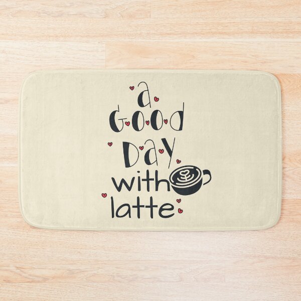 Item preview, A Good Day with Latte -  Cute Cool Cup of Coffee With Hearts Illustration  designed and sold by Prince - Bestseller ★★★★★.