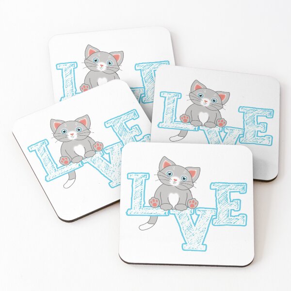 Item preview, Cute Cat On Love designed and sold by FlutteringWings.
