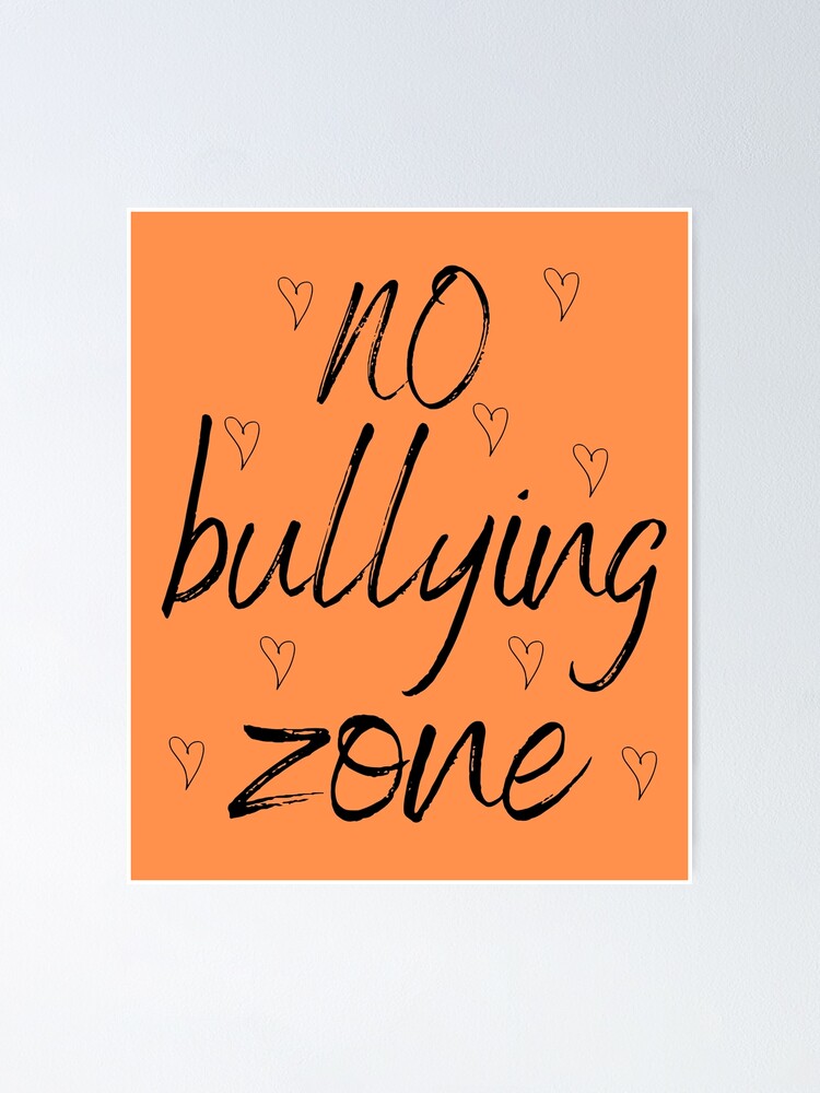 No Bullying Zone Anti Bullying Orange Unity Day Anti Bullying