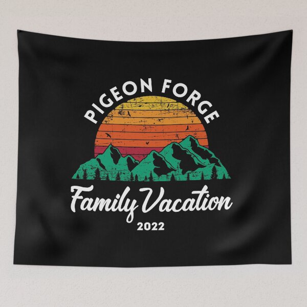 Item preview, Tennessee Mountains Family Vacation 2022 Pigeon Forge print designed and sold by jakehughes2015.