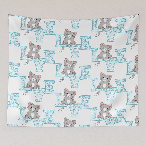 Item preview, Cute Cat On Love designed and sold by FlutteringWings.