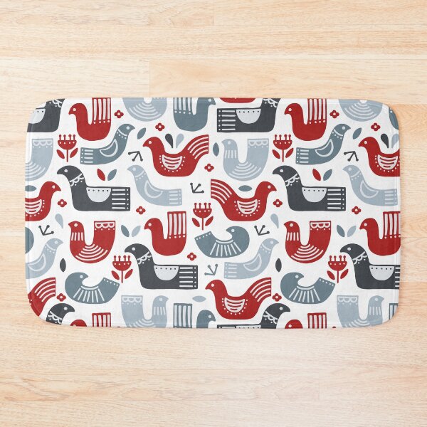 Item preview, Swedish nordic scandinavic birds pattern designed and sold by PG Illustration.